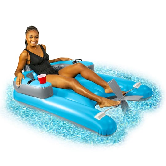PoolCandy Pedal Runner Deluxe Foot Powered Pool Lounger